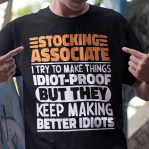 T-shirt Stocking Associé J'Essaie De Rendre Les Choses Drô