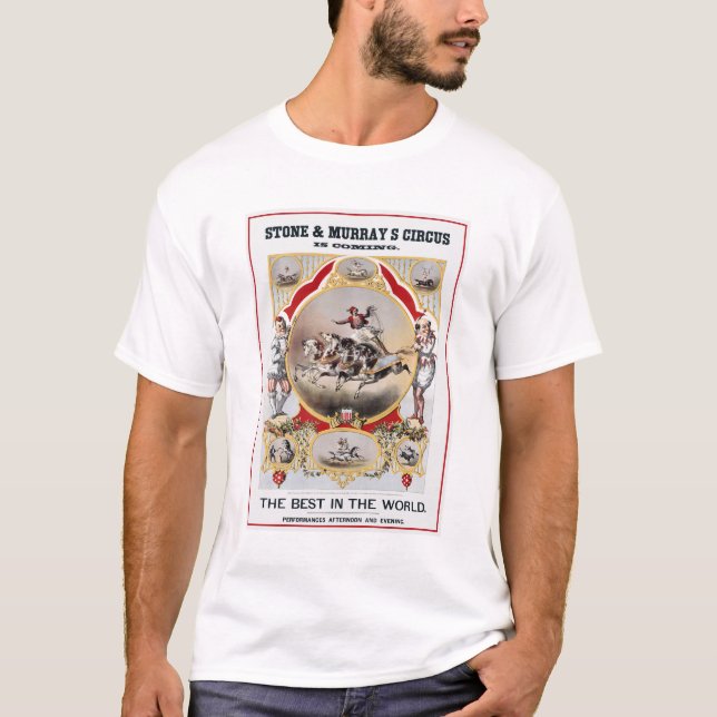 T-shirt Stone & Murray's Circus, Circa 1870. (Devant)