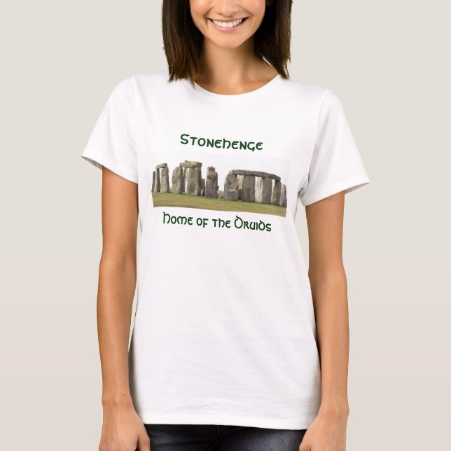 T-shirt Stonehenge des femmes, maison des druides (Devant)