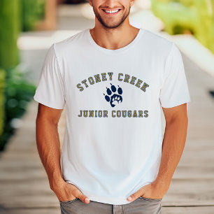 T-shirt Stoney Creek Junior Cougars Hommes Blanc
