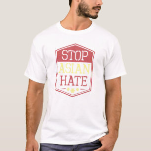 T-shirt Stop Asian Hate Street Sign Mode Lotus Aapi Pri