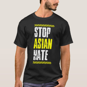 T-shirt Stop Asian Hate Warning Tape American Pride Love A