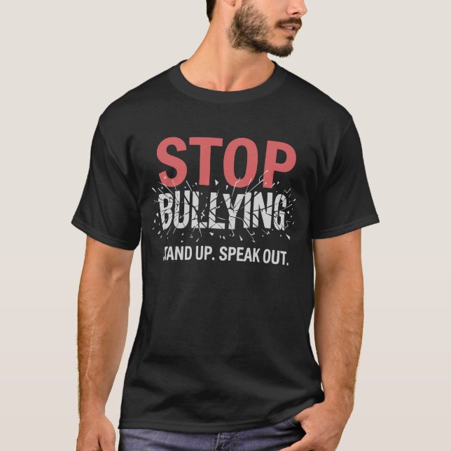 T-shirt Stop Bullying – Break the Silence (Devant)