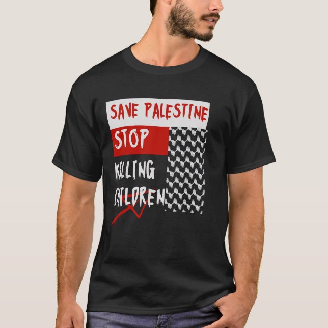 T-shirt Stop Killing Children (Devant)
