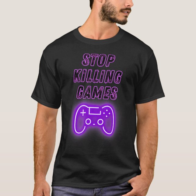 T-shirt Stop Killing Games Gamer Controller Video Games Ga (Devant)