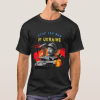 T-shirt Stop War In Ukraine | i Se tenir avec l'Uk