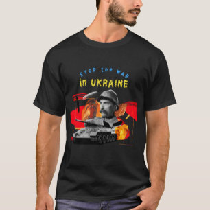 T-shirt Stop War In Ukraine   i Se tenir avec l'Uk