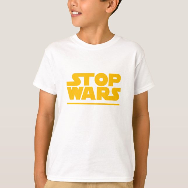 T-shirt Stop Wars Parody Logo (Devant)