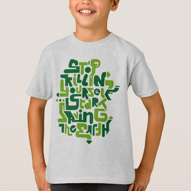 T-shirt stopkillingyaself_2f (Devant)