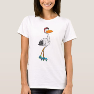 T-shirt Stork en Patinage en ligne avec Roller skates