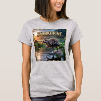 T-shirt Storkupine Photographique – Stork Porcupine Drôle