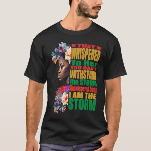 T-shirt Storm BLM Black African Pride Black History Mois