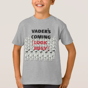 T-shirt Stormtroopers - Vader's Coming (Look Busy)