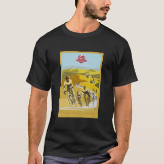 T-shirt Strade Bianche Art cycliste rétro
