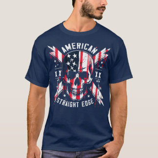 T-shirt Straight Edge American 90s Punk Rock Fan Art