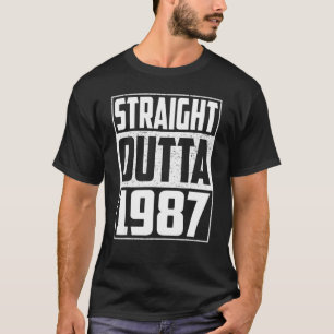 T-shirt Straight Outta 1987 35e anniversaire Vintage Homme