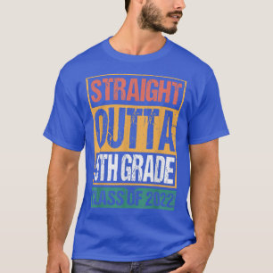T-shirt Straight Outta 5th Grade Great Graduation Gift Vin