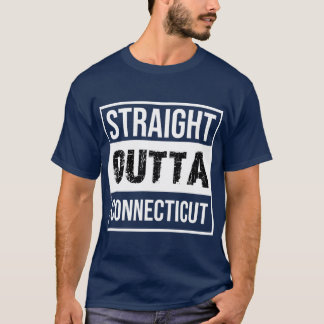 T-shirt Straight outta Connecticut