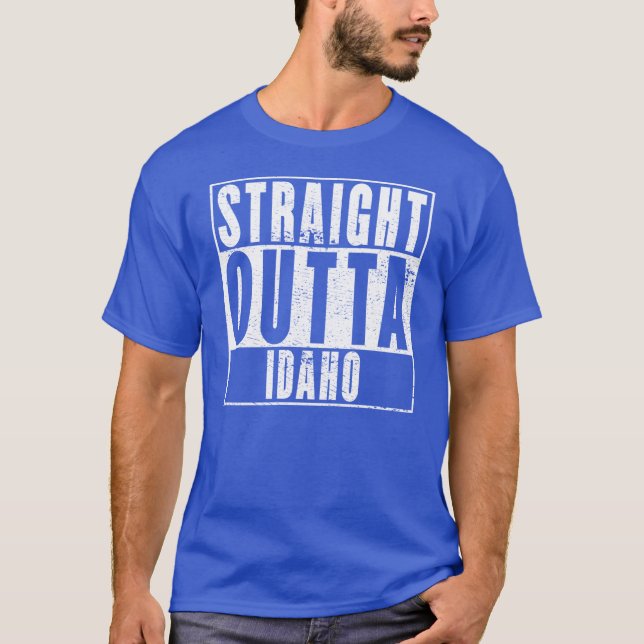 T-shirt Straight Outta Idaho 2 (Devant)