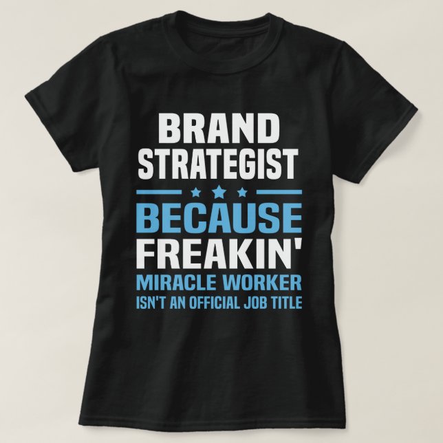 T-shirt Stratège de marques (Design devant)