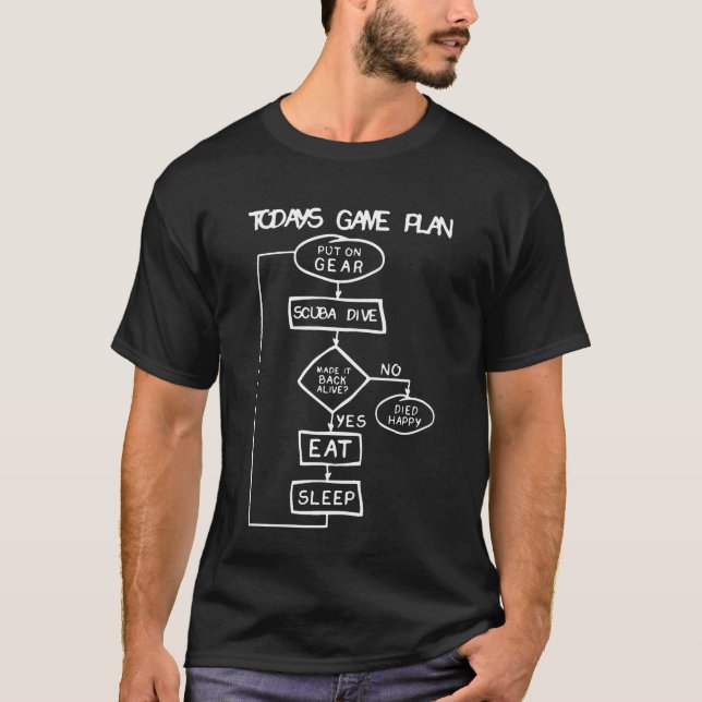 T-SHIRT STRATÉGIE D'AUJOURD'HUI - PLONGÉE AUTONOME (Devant)