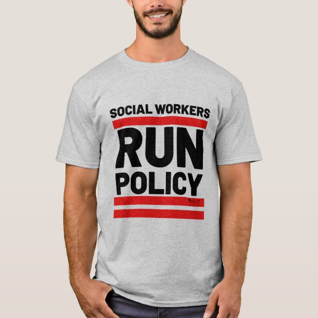 T-shirt Stratégie de gestion des travailleurs sociaux (Devant)
