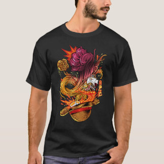 T-shirt straw hat ramen 