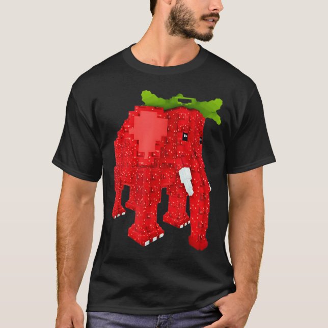 T-shirt Strawberry Elephant  (Devant)