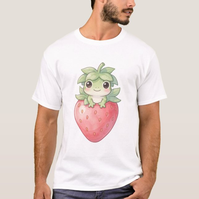T-shirt Strawberry Frog 🍓🐸 (Devant)