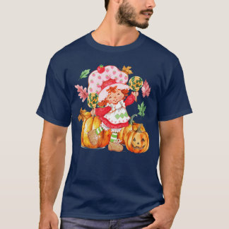 T-shirt Strawberry Shortcake Halloween Pumpkins And Candy 