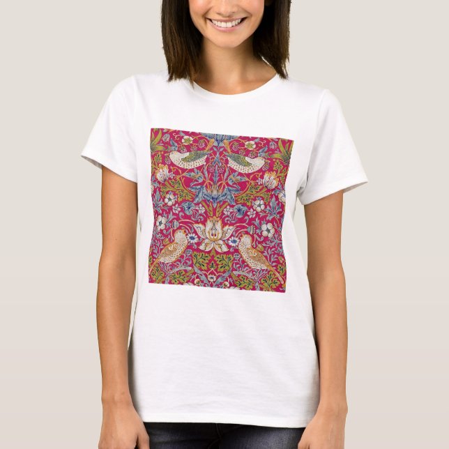 T-shirt Strawberry Thief, William Morris (Devant)