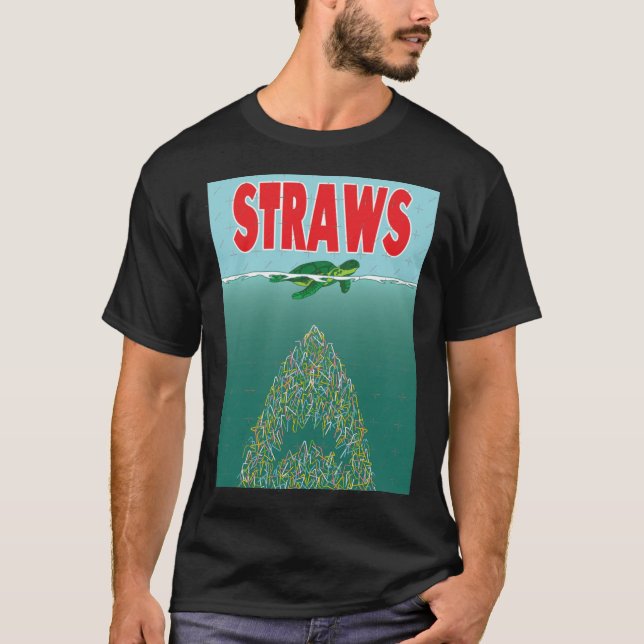 T-shirt Straws retro (Devant)
