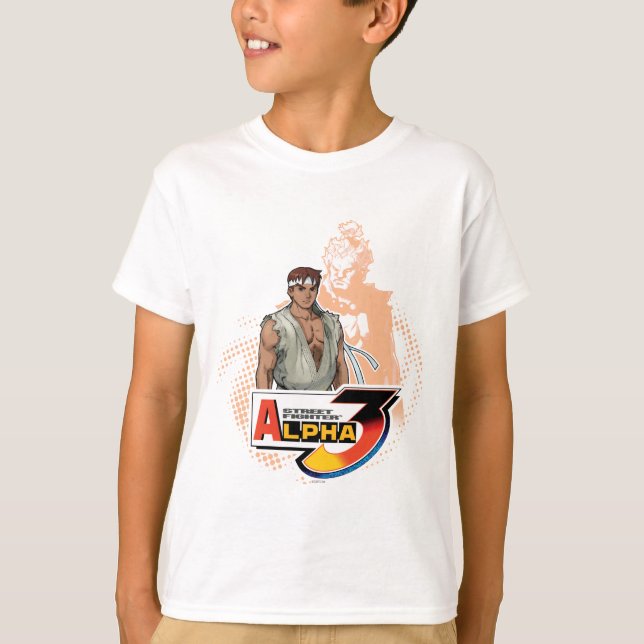 T-shirt Street Fighter Alpha 3 Ryu & Akuma (Devant)