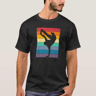 T-shirt Street Hip hop Break Dance Vintage Retro Style Rai