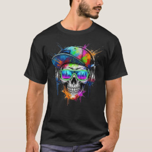 T-shirt Street Soul Crâne avec casque Graffiti