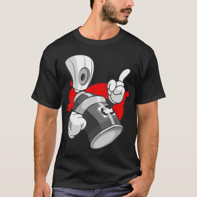 T-shirt Streetwear des hommes : Caractère de boîte de jet (Devant)
