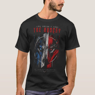 T-Shirt Streetwear Graphique Loup Motivationnel