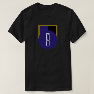T-Shirt Streetwear Logotype ISD Violet Noir Or