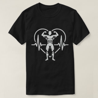 T-shirt Strength Heartbeat Gym Motivation