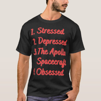 T-shirt Stress Déprimé L'Appareil Spacecraft Apollo