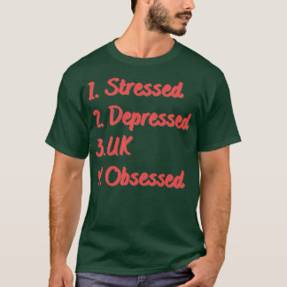 T-shirt Stress Déprimé Royaume-Uni observé