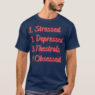 T-shirt Stress Déprimé Thestral Obsédée