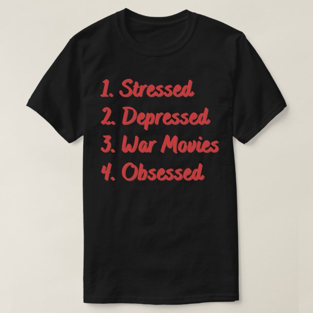 T-shirt Stress DépriméObsédé (Design devant)