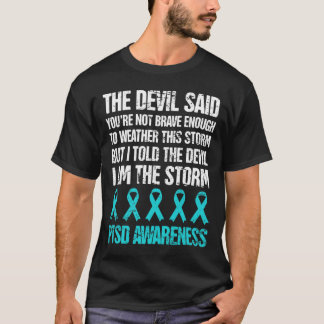 T-shirt Stress post-traumatique stressé Sensibilisation à 