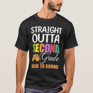 T-shirt Stright Outta 2e catégorie Joueur Vidéo Dernière j