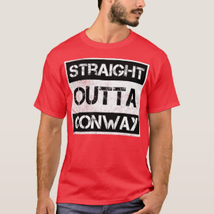T-shirt Stright Outta Conway ville Arkansas Vintage Distre