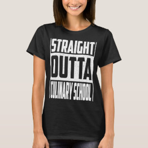 T-shirt Stright Outta Culinary School Graduation Kids Gir