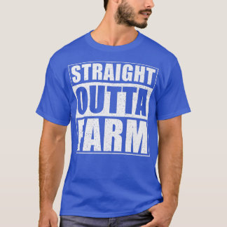 T-shirt Stright Outta Farm drôle Fermier agricole