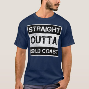 T-shirt Stright Outta Gold Coast Australie Vintage Distre
