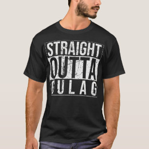 T-shirt Stright Outta Gulag Vidéo Joueur de tireur d'ordin